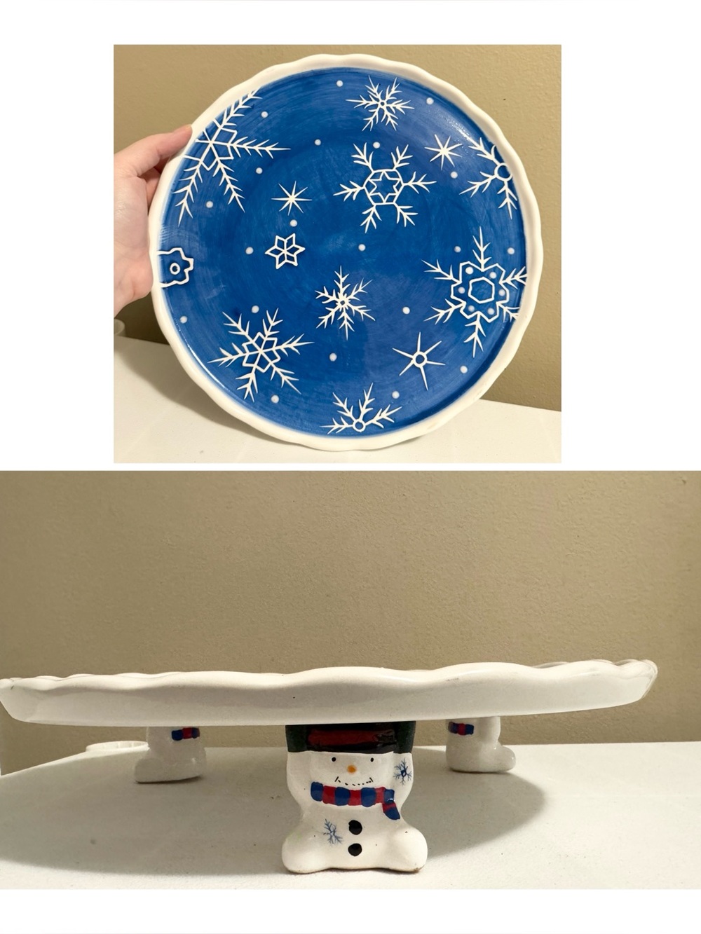 Vintage Christmas Cake Holder